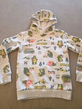 Hurley light grey Youth size 6 pullover hoodie sweatshirt